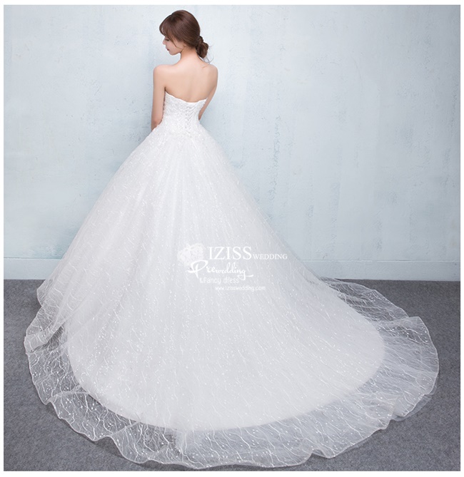 BR228 **พรีออเดอร์**ชุดแต่งงาน&ชุดเจ้าสาวแบบยาวสีขาวเกรดพรีเมี่ยม หรูหราน่ารัก สวยโดดเด่นไม่ซ้ำใคร สวยงามดุจเจ้าหญิง