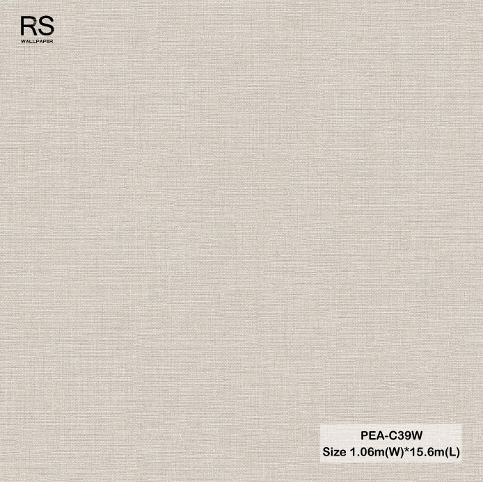 วอลเปเปอร์ลายผ้า สีน้ำตาล-เบจอมเทาPEA-C39W