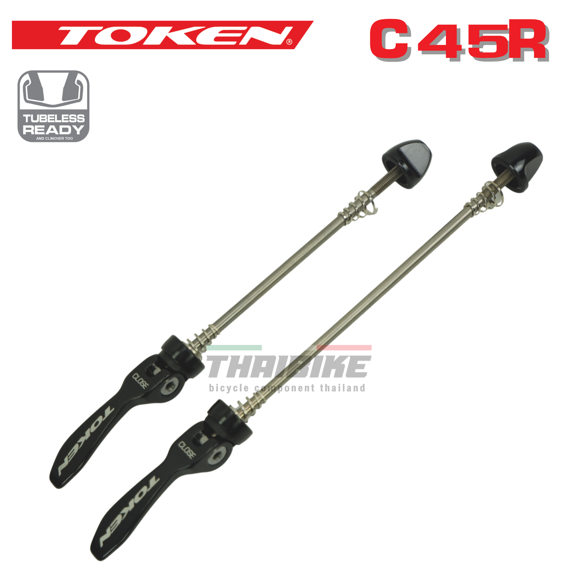 ล้อจักรยานเสือหมอบคาร์บอน TOKEN C45R/C45D แบบเซรามิค FULL CARBON