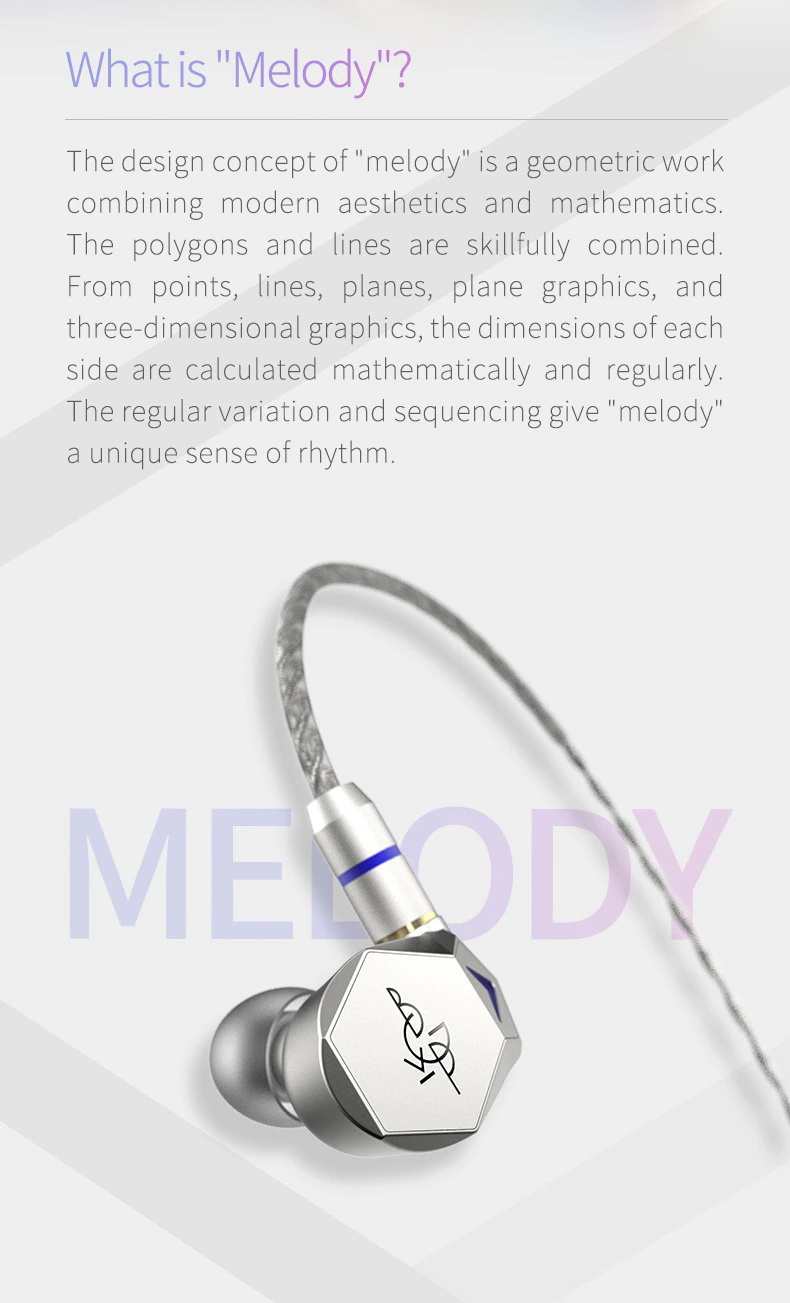 ขาย BGVP Melody หูฟัง Dynamic ระดับเรือธง รูปทรง polygons ประกันศูนย์ไทย