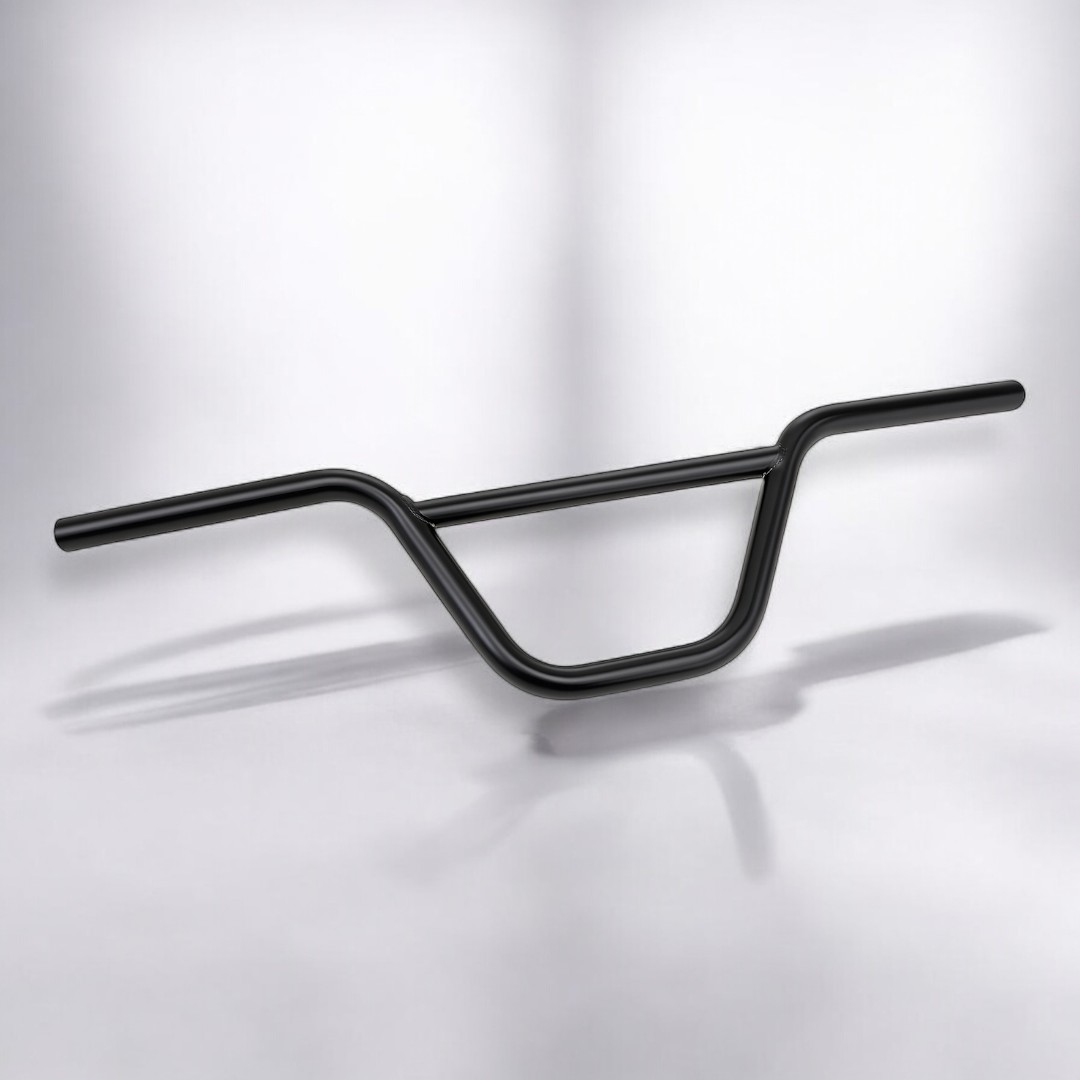แฮนด์จักรยาน BMX คาดตรง ชุบดำ | ความยาว 680 / 720 มม. | เหล็กชุบแข็งแรง