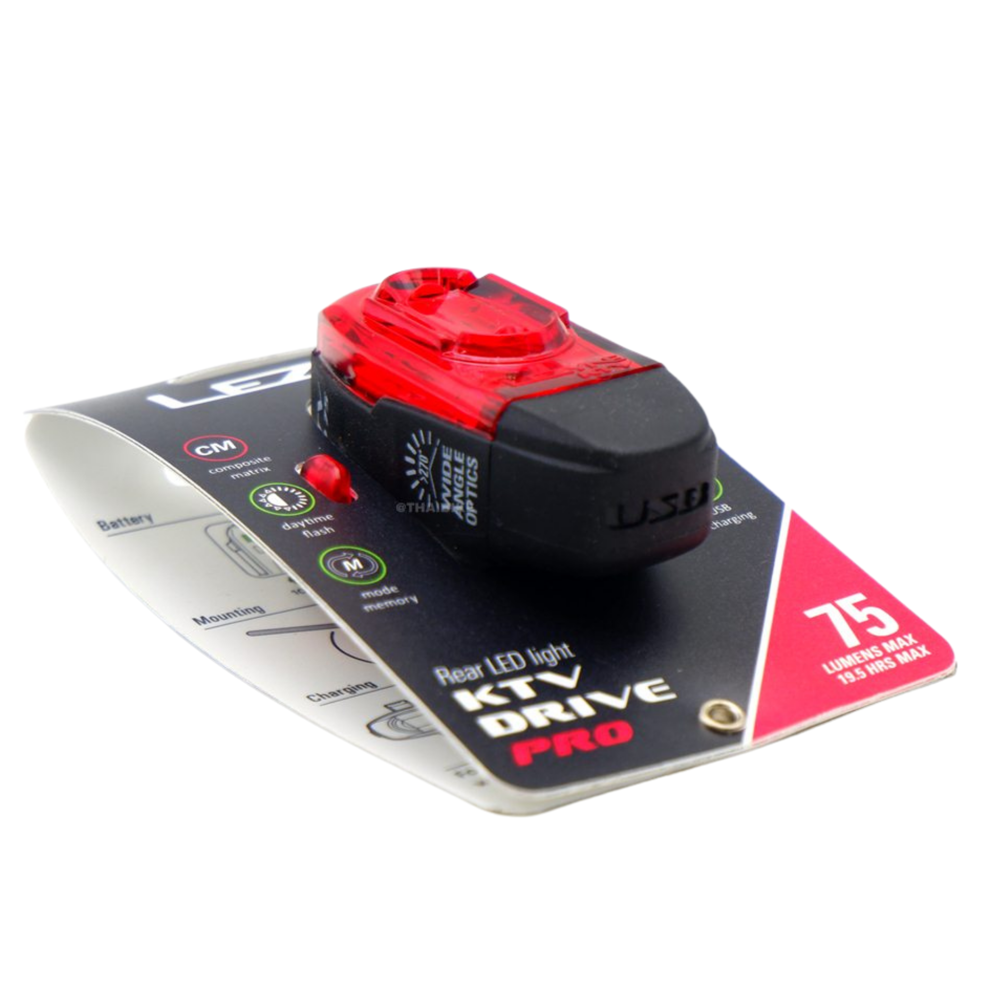 ไฟท้ายจักรยาน Lezyne KTV Drive Rear 75LM