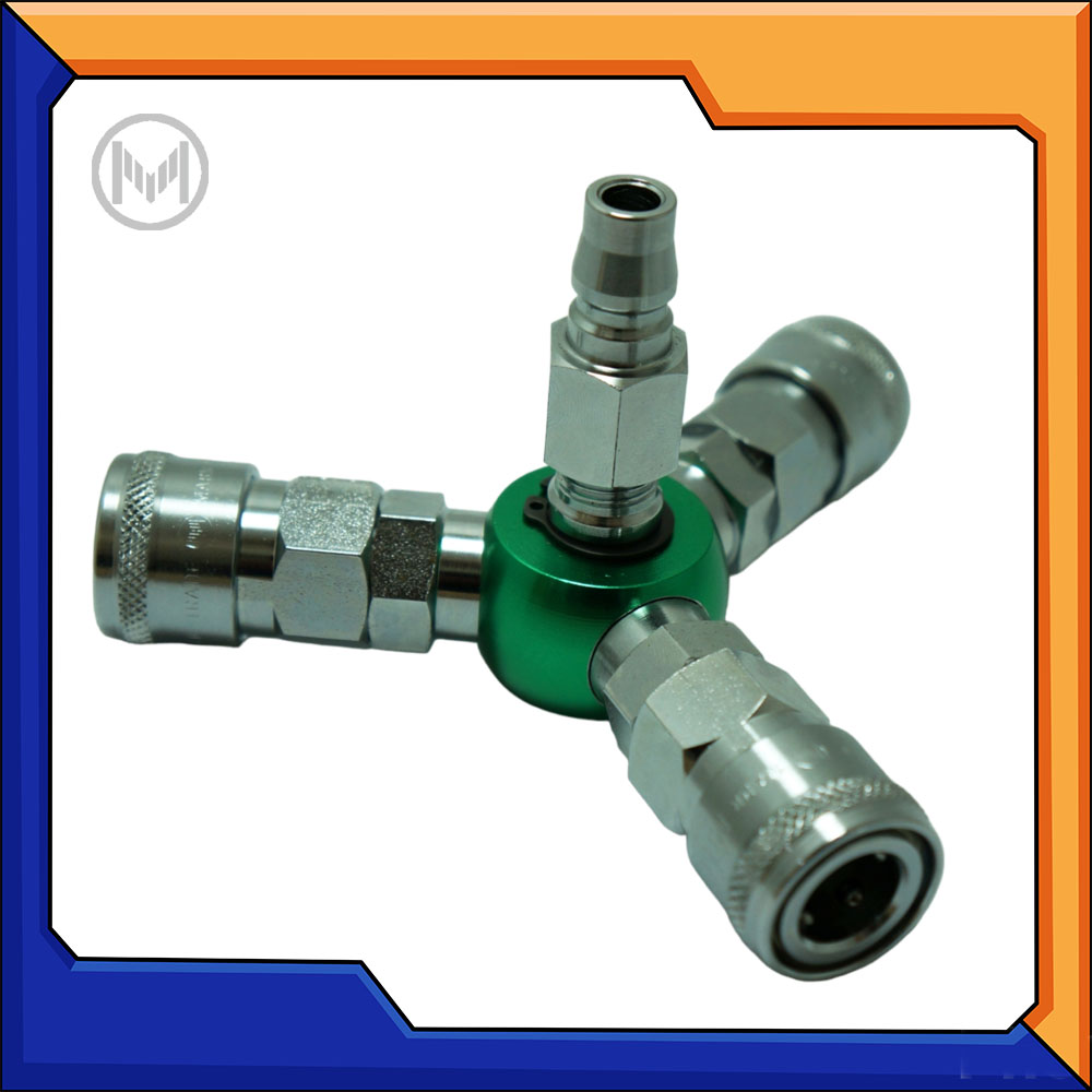 ข้อต่อลม ข้อต่อสวมเร็ว 3ทาง 120องศา แบบหมุนได้ รุ่น 3Y