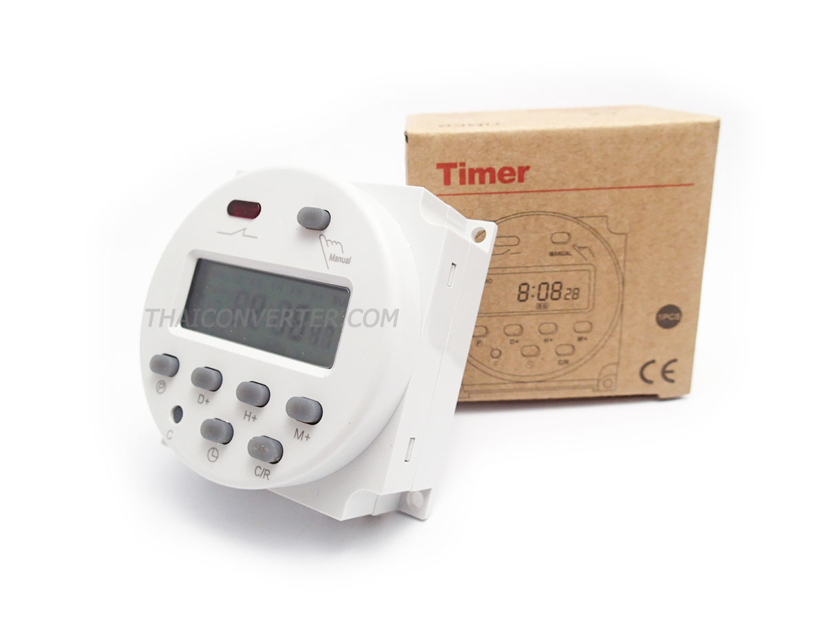 เครื่องตั้งเวลาดิจิตอล 16 โปรแกรม 12V 16A