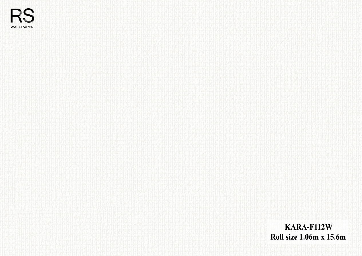 วอลเปเปอร์ สีขาว KARA-F112W