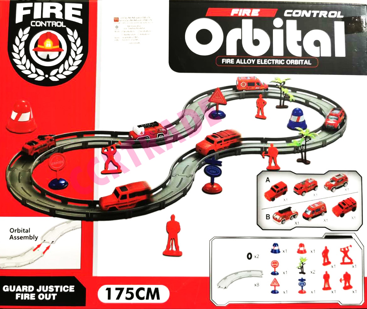 เซ็ทรถรางดับเพลิง 24 ชิ้นกล่องจัมโบ้ 27.5x36 ซม.(1x3)