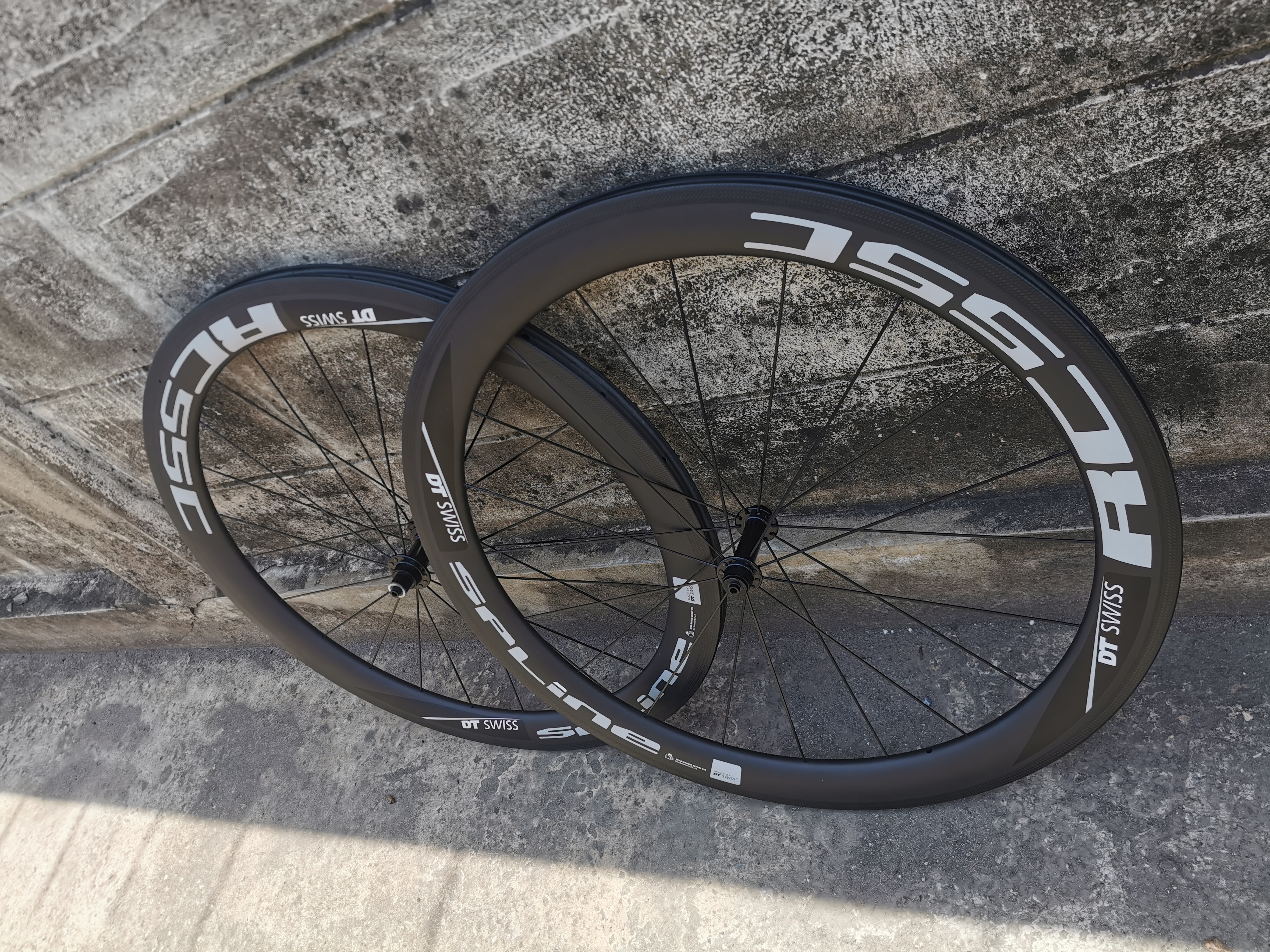 ล้อจักรยานคาร์บอน ขอบ DT SWISS แท้ Bicycle Carbon Wheels 700C 55Mm Clincher Wheelset UD Matte Finish Deca