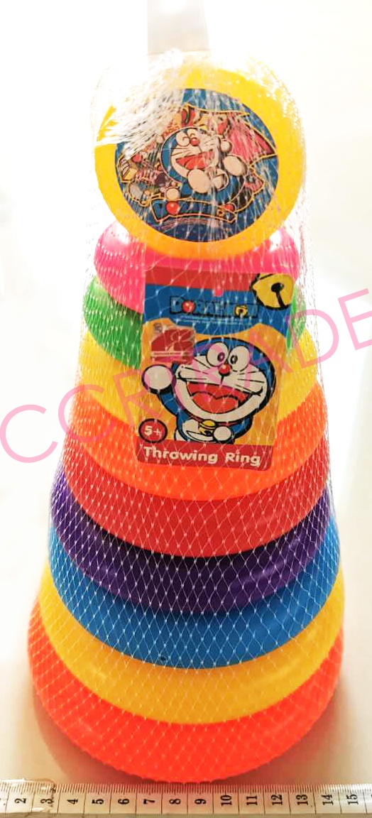 โยนห่วงโดราเอม่อน 9 ชั้นจัมโบ้ 13.5x27 ซม.(ลิขสิทธิ์แท้)(1x3)