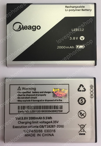 แบตเตอรี่ Meago สำหรับ AIS LAVA iris 702 /LEB112 (ส่งฟรี)