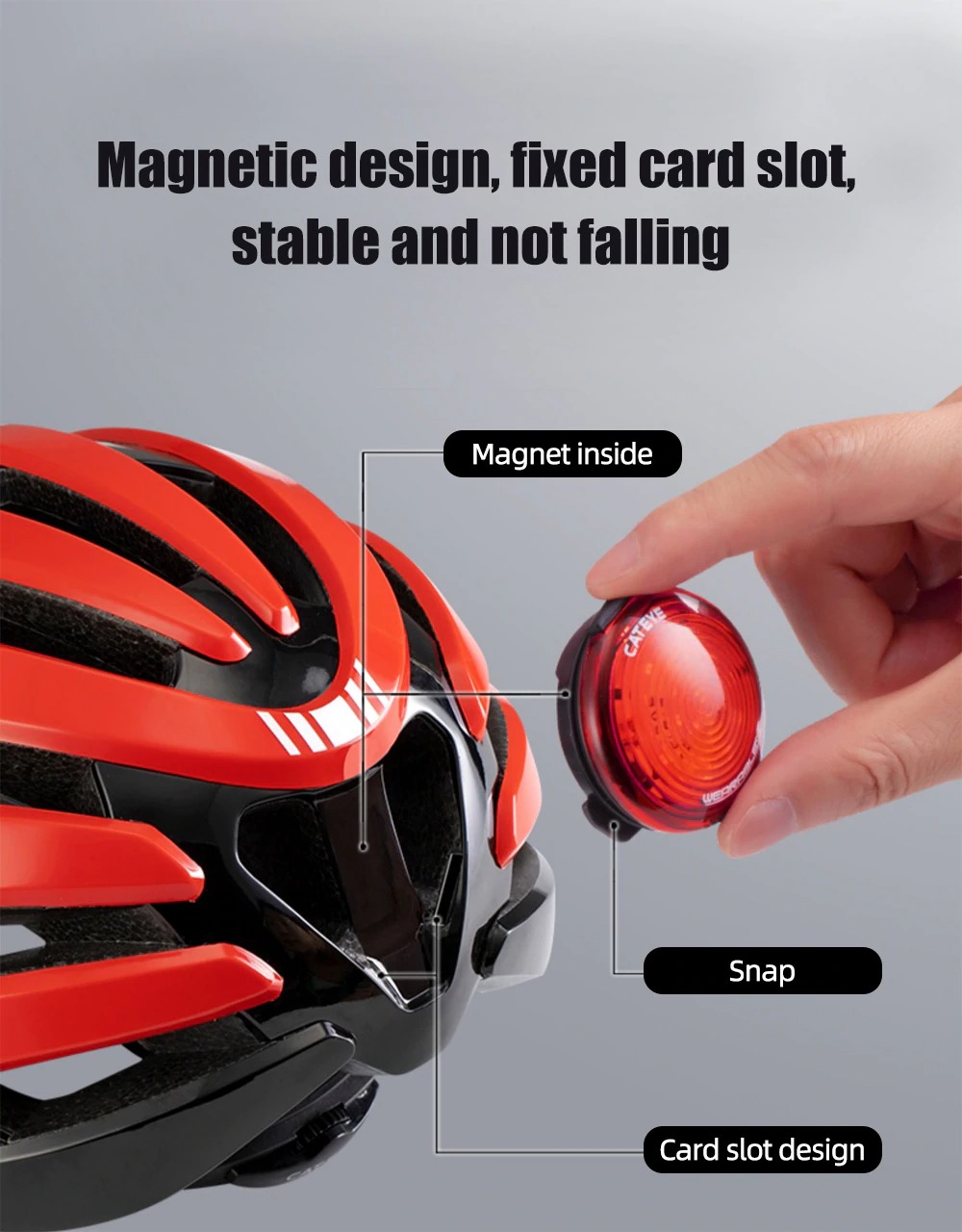 แท้ หมวกกันน็อคจักรยาน เสือหมอบ เสือภูเขา CATEYE Cycling Helmet Detachable Taillight Ultralight