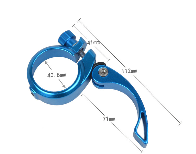 รัดหลักอานจักรยานแบบอลูมิเนียม ขนาด 40.8 สำหรับหลักอาน 33.9มม. รัดหลักอานรถพับ