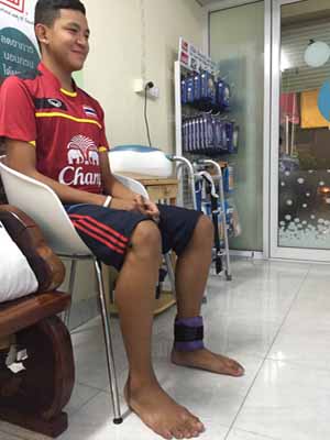 ถุงทรายถ่วงน้ำหนัก 0.5 kg. ถุงทรายออกกำลังกายแขน ขา 0.5Kg/ Sandbag/wight cuff