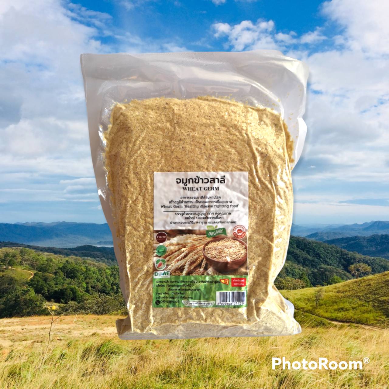 จมูกข้าวสาลีอบบ้านไทยทิพย์ (Wheat Germ) บรรจุ 400 กรัม