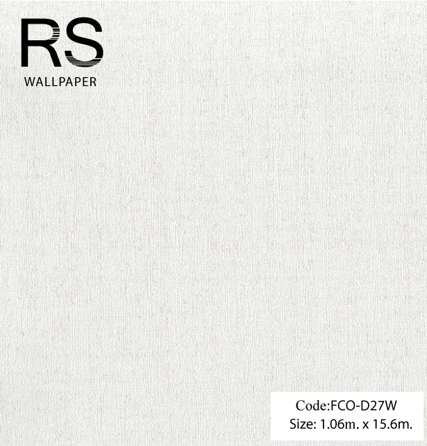 วอลเปเปอร์พื้นเรียบสีขาวมุกมีกิตเตอร์ FCO-D27W