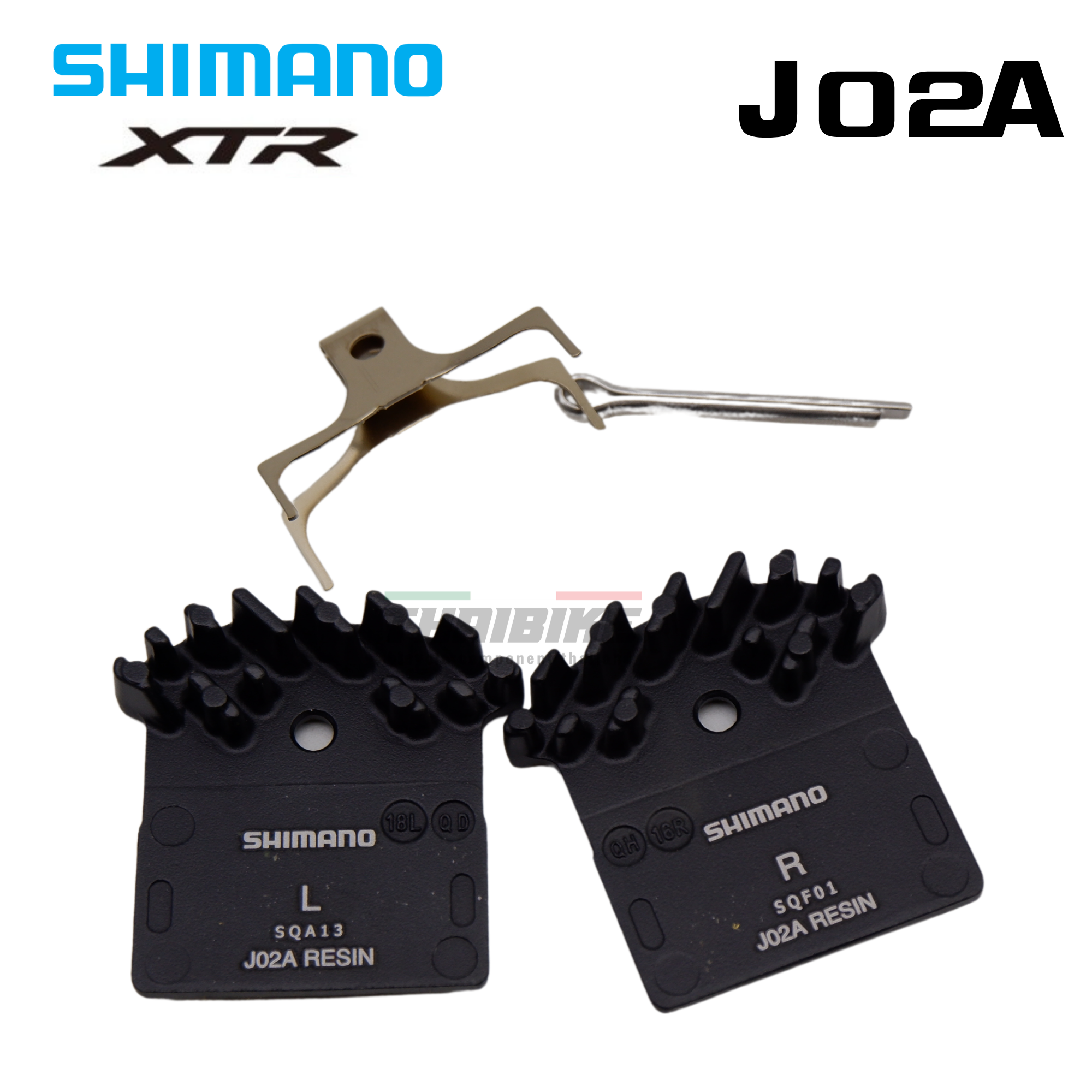แผ่นยางเบรคดิสจักรยานเสือภูเขา SHIMANO XTR J02A BR-M9020 RESIN มีปีกระบายความร้อน