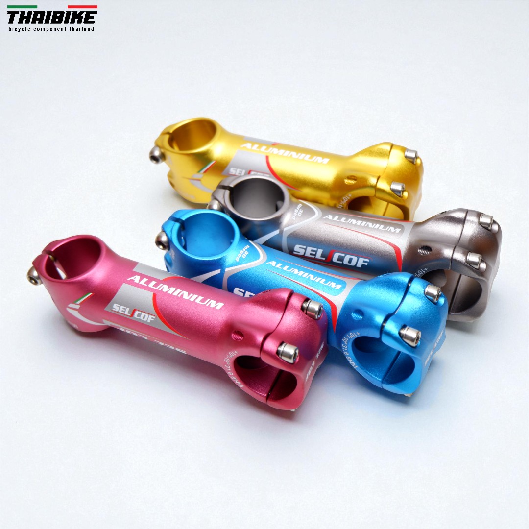 สเต็มจักรยาน SELCOF K043 ±10° 7071 อลูมิเนียม คอแฮนด์ 25.4/31.8 มม. น้ำหนักเบา แข็งแรง งานไต้หวัน