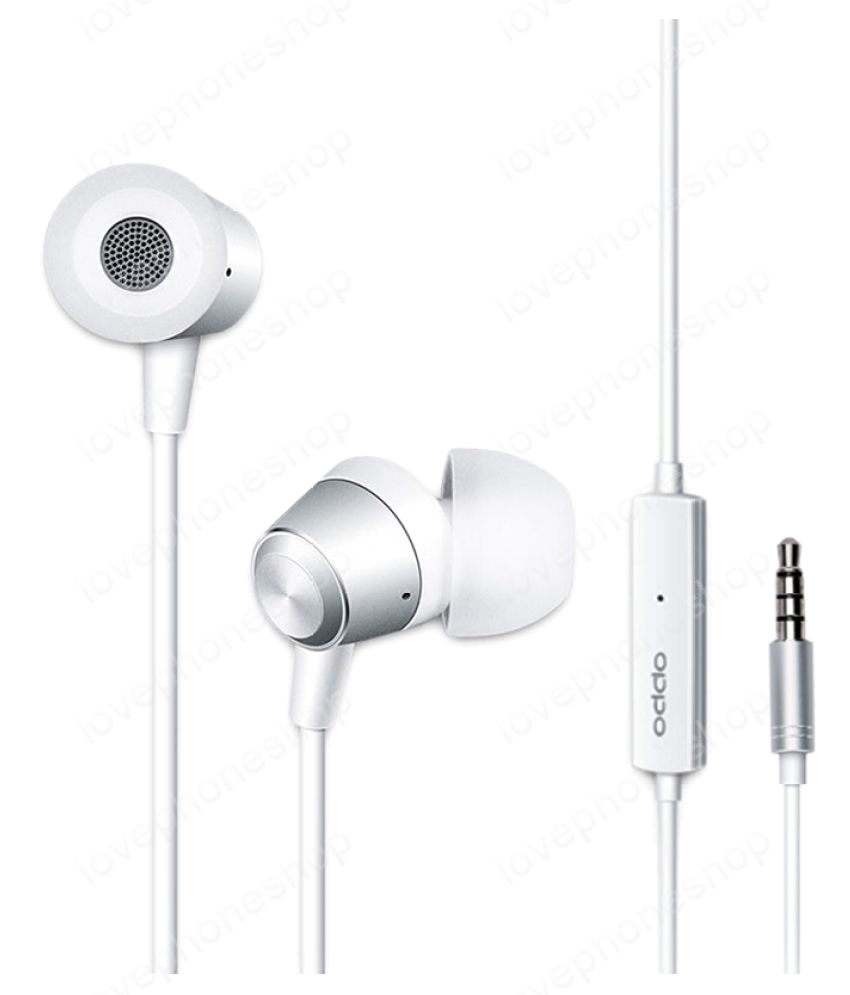 หูฟัง OPPO แท้ In-ear Headphones รุ่น MH130 ( สีขาว ) ส่งฟรี!!