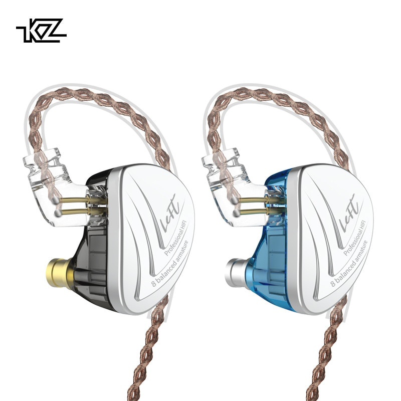ขาย KZ AS16 สุดยอดหูฟัง Pure Balanced 8 ไดร์เวอร์ (8BA) ถอดสายได้