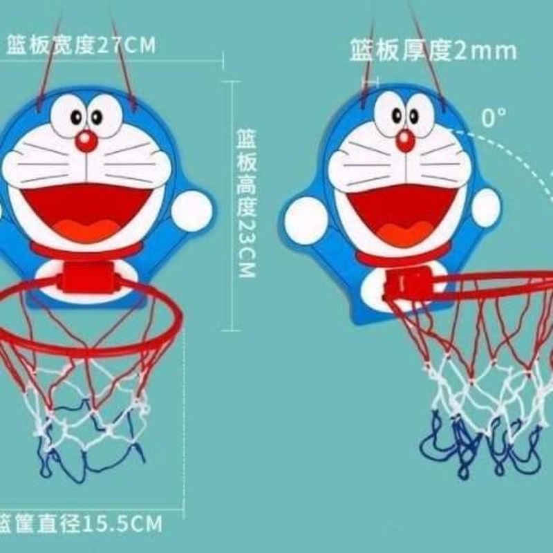 แป้นบาสเด็ก แป้นบาสโดเรม่อน แถมลูกบอล+ที่สูบ‼️ค่าส่งถูก ส่งไว🌈