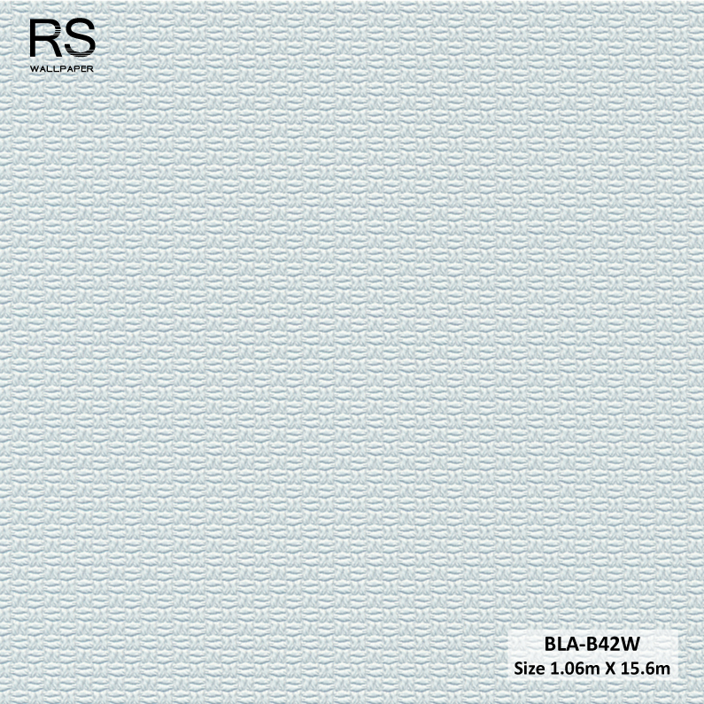 วอลเปเปอร์ลายผ้า สีเทาอ่อนอมฟ้าอ่อน BLA-B42W
