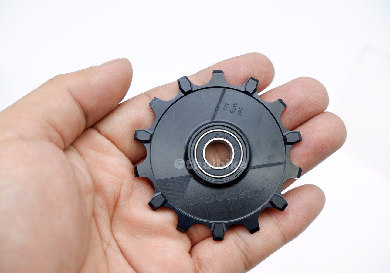 ลูกกลิ้งตีนผีจักยานเสือภูเขา 12SPD TOKEN TK1744X 14-14T SRAM&Shimano