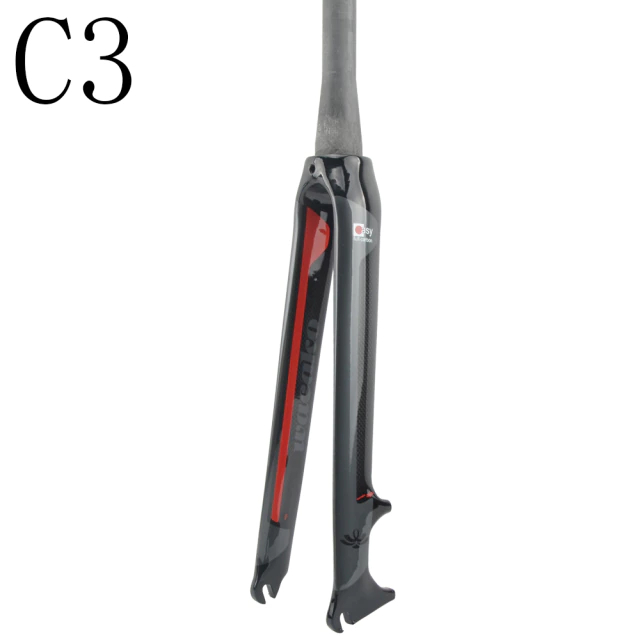 ตะเกียบดิสจักรยานฟูลคาร์บอน 700C WACAKO รองรับดิสก์เบรคคอตรง คอเทเปอร์