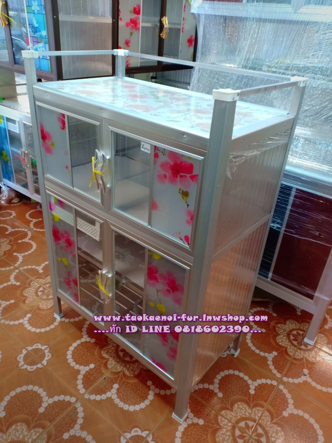 ตู้วางเตาหน้ากระเบื้อง ทรงสูง