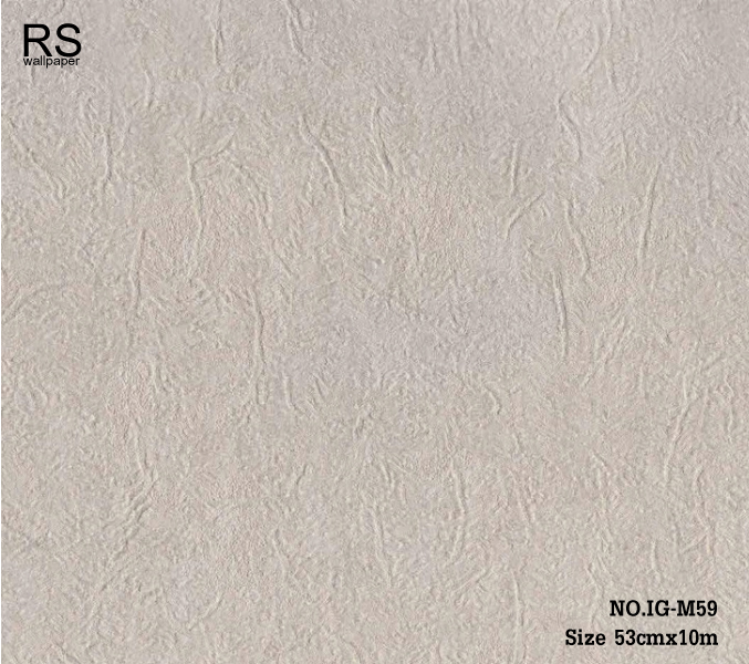 วอลเปเปอร์สีพื้นเทากึ่งเงา แท็กเจอร์กระดาษสา มีกลิเตอร์วิ้งๆ IG-M59