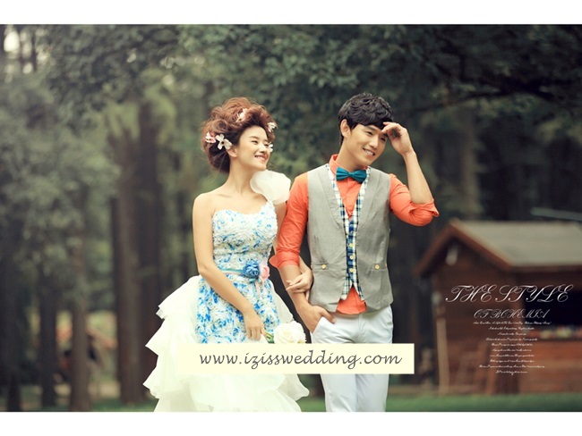 PW215 - Pre order ชุดคู่ถ่ายพรีเวดดิ้ง (prewedding dress) & ชุดแต่งงานแฟนซี (Fancy wedding dress)ชายหญิง "ธีมสีฟ้า-เทา"