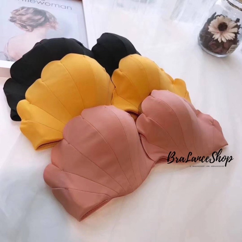 BLS✿7730 Setบรา+กกน. ชุดชั้นในแฟชั่น งานไร้ขอบครึ่งเต้าเน้นเนินอกชิด