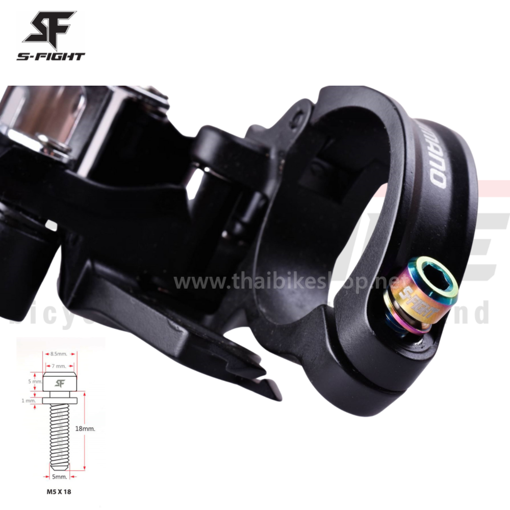 น็อตไทเทเนี่ยม Titanium s-fight ใส่จักรยาน M5X14 M5X18 M6X18 M6X20 M6X30