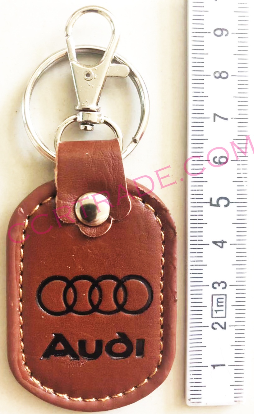 พวงกุญแจหนังปั๊มยี่ห้อรถแผง 34 ซม.