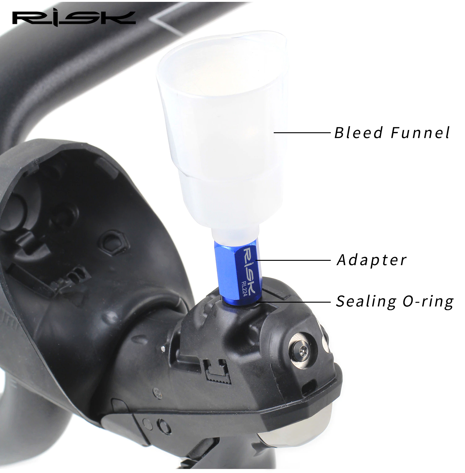 ตัวต่อกรวยน้ำมัน RISK สำหรับมือเกียร์จักรยานดิส SHIMANO STR9120,STR8020, STR7025 สำหรับมือเกียร์เสือหมอบ