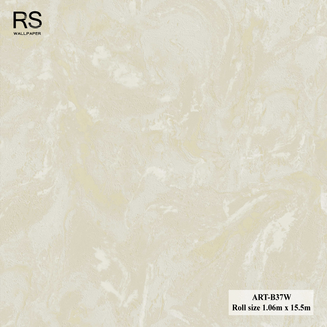 วอลเปเปอร์ ลายหินอ่อนสีน้ำตาลครีม ART-B37W