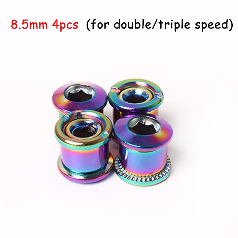 น็อตใบจานจักรยานแบบสีรุ้ง KRSEC