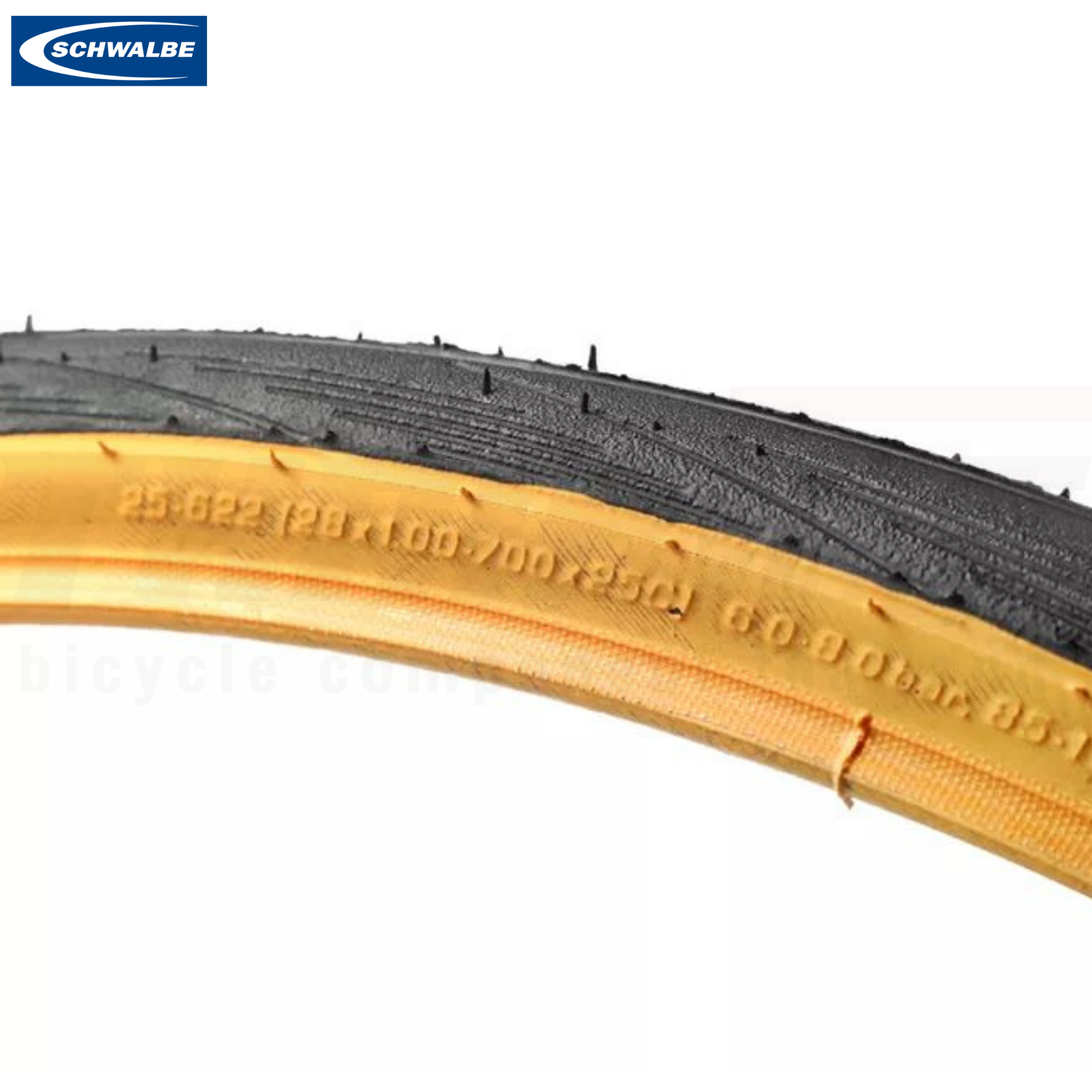 ยางนอกจักรยานขอบลวด SCHWALBE LUGANO II RIGID TYRE 700X25 ขอบแก้ว