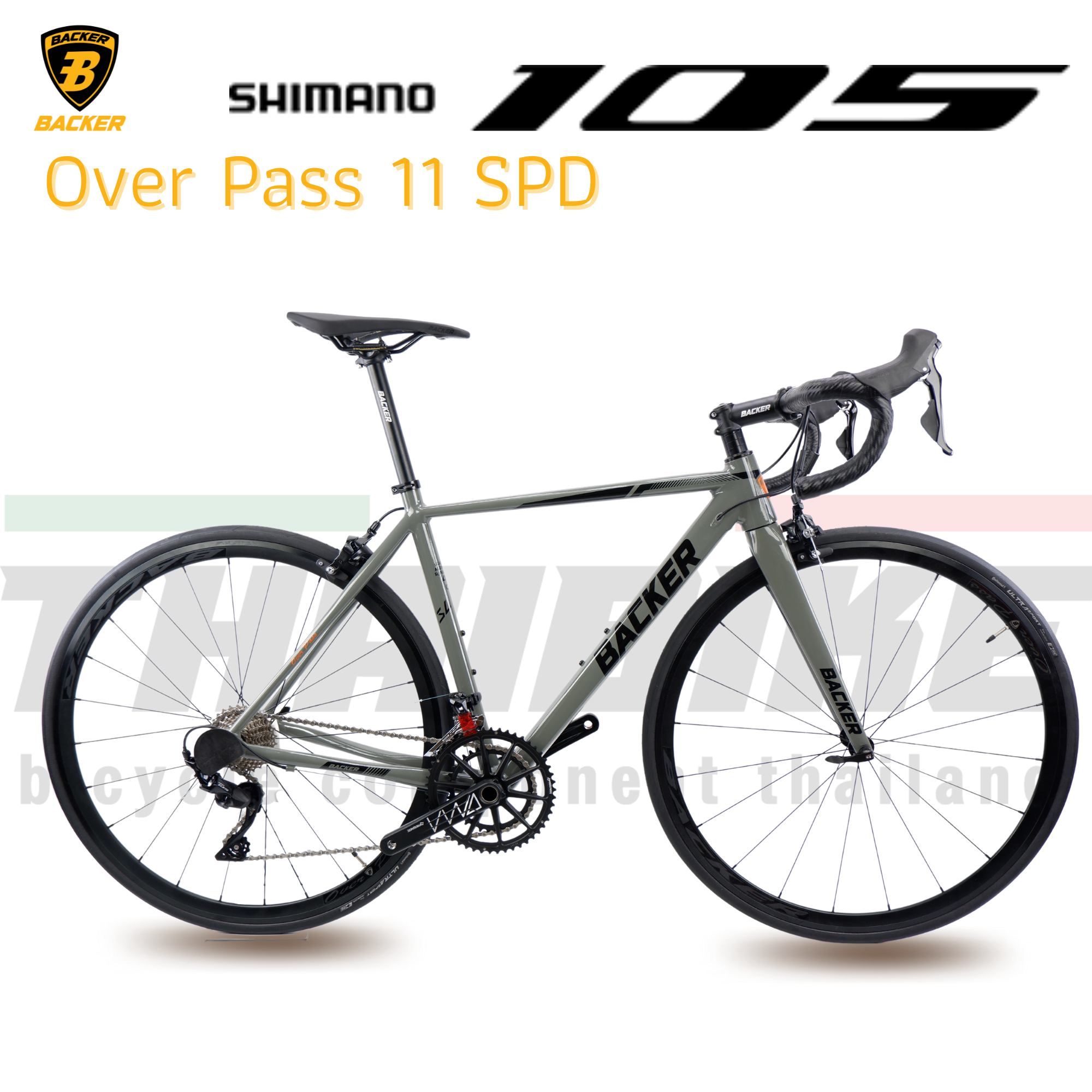 จักรยานเสือหมอบ Backer Over Pass เฟรมอลูมิเนียม SHIMANO 105