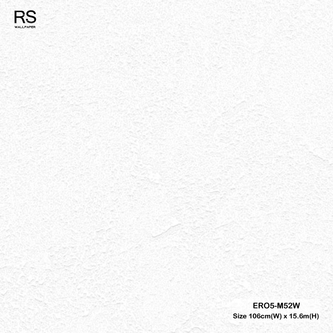 วอลเปเปอร์ลายปูนเปลือยคอนกรีต สีขาว ERO5-M52W