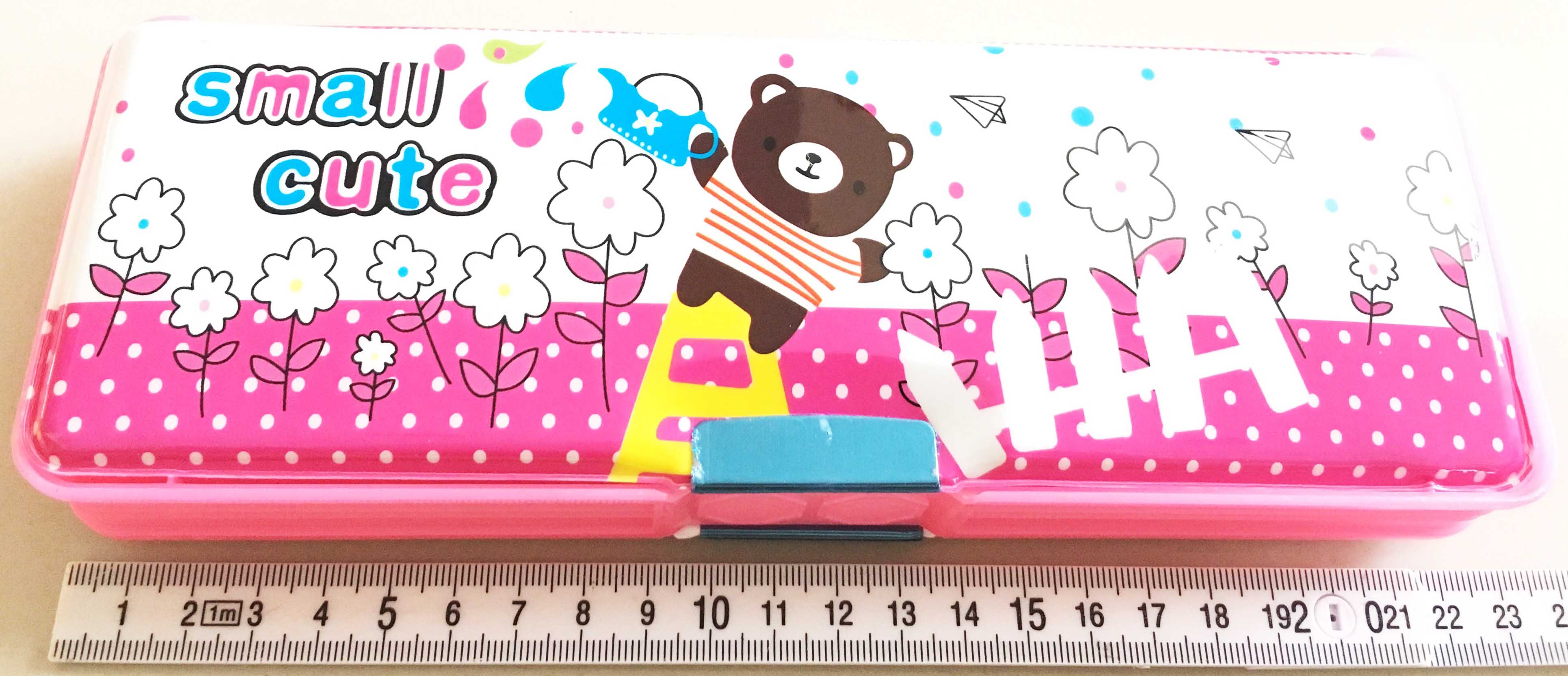 กล่องดินสอแม่เหล็กการ์ตูน ฝานิ่ม 2 ด้าน(1x3)