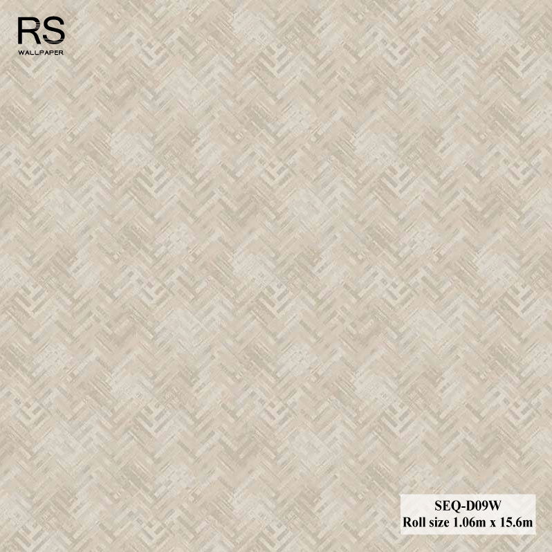 วอลเปเปอร์สไตล์โมเดิร์นลายซิกแซก สีเทาอมน้ำตาล SEQ-D09W