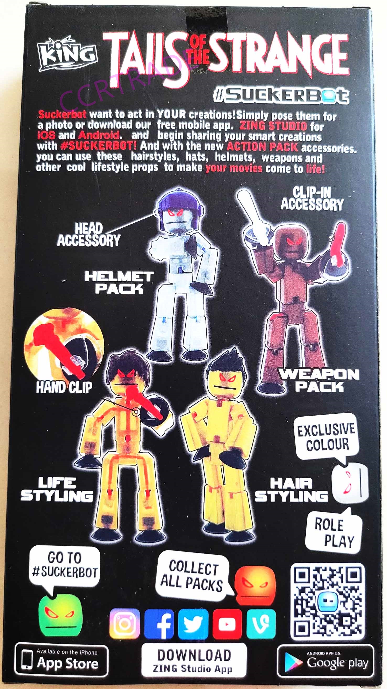 เซ็ทหุ่น StikBot+อุปกรณ์กล่อง 12.5x24 ซม.(งานห้าง)(1x6)