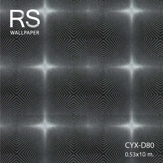 วอลเปเปอร์ลายกราฟฟิค สีดำ CYX-D80
