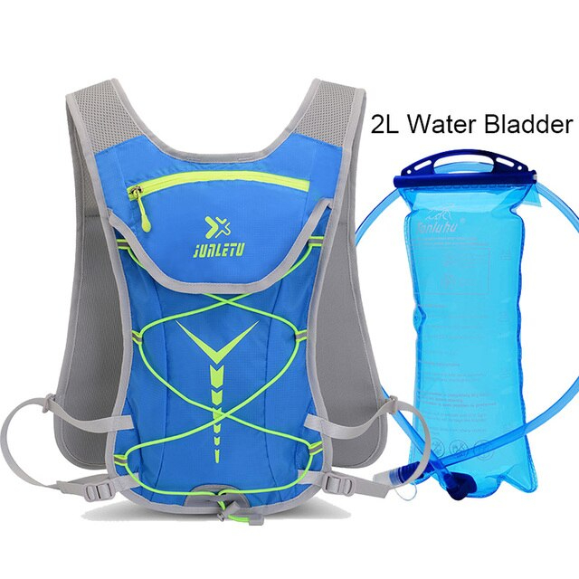 เป้น้ำปั่นจักรยาน JUNLETU เดินป่า วิ่ง พร้อมถุงน้ำขนาด 2 ลิตร