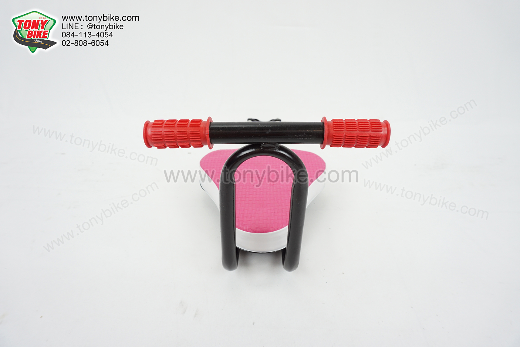 ที่นั่งเด็กแบบติดเฟรมด้านหน้า รุ่นประหยัด สีชมพู