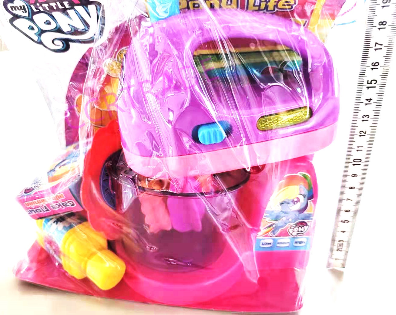 เซ็ททำขนมโพนี่+โถปั่นใหญ่ถุง PVC 22x29.5 ซม.(ลิขสิทธิ์แท้)(1x3)