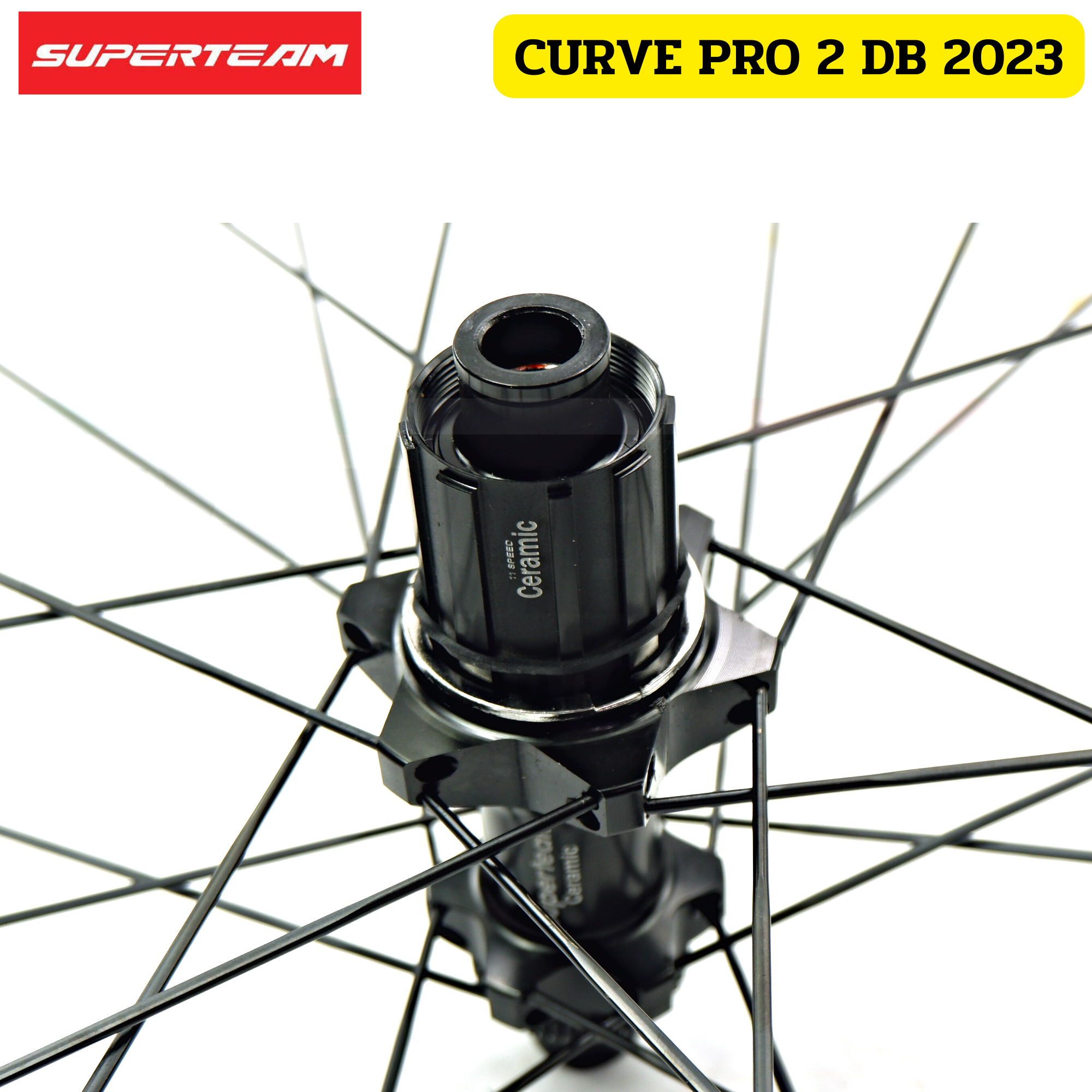 ล้อจักรยานเสือหมอบคาร์บอนดิสก์เบรค/ริมเบรค Superteam curve pro 2 DISCBRAKE/RIMBRAKES