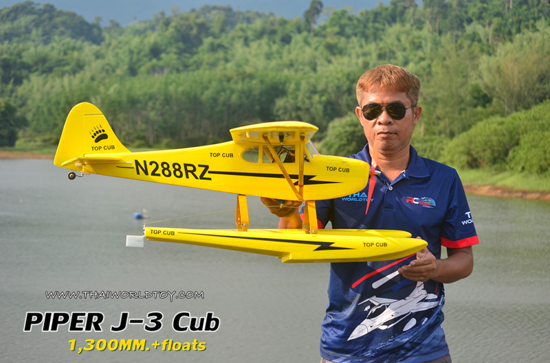 PIPER J-3CUB SEAPLANE +FLOAT 1,300MM. (PNP)