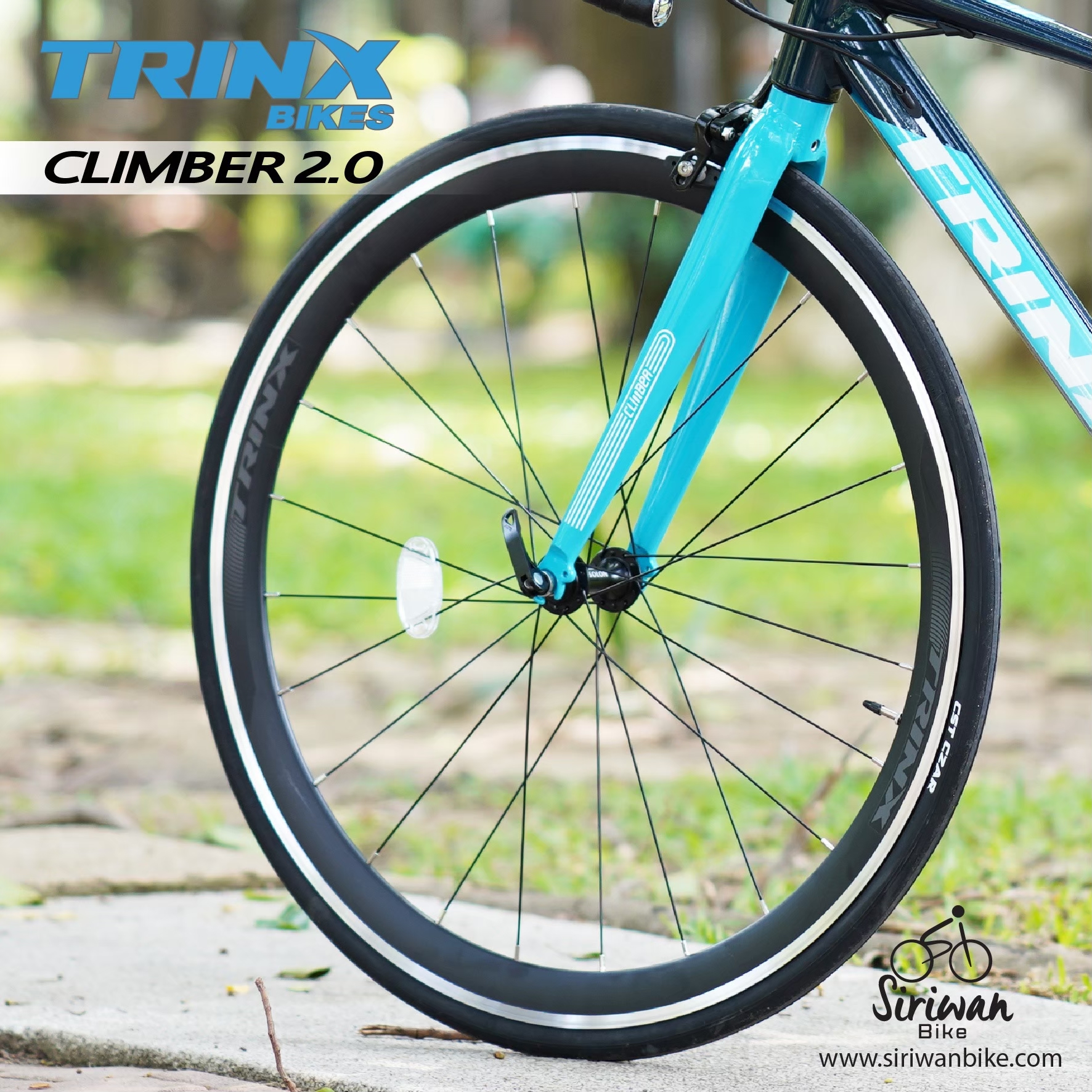 TrinX : Climber 2.0 จักรยานเสือหมอบ เฟรมอลูมิเนียมซ่อนสาย เกียร์ 16 สปีด