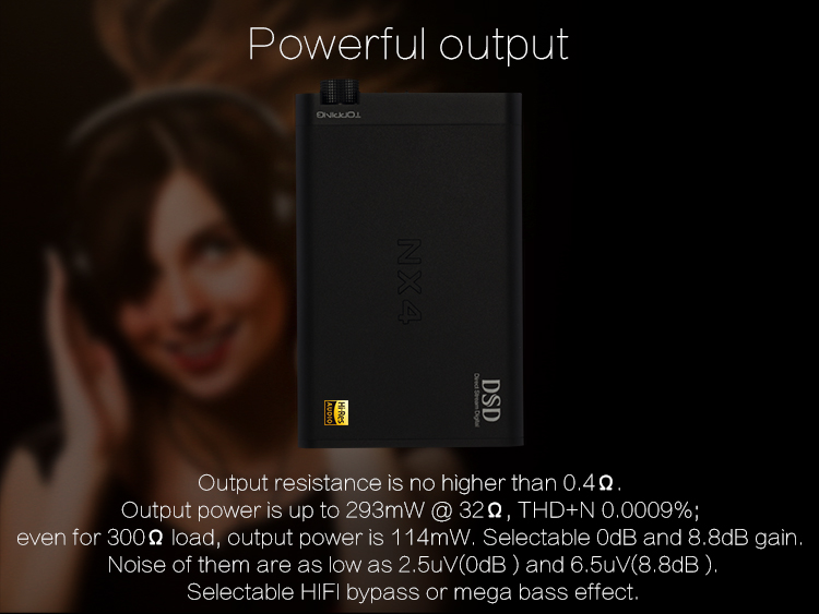ขาย TOPPING NX4DSD แอมป์พกพากำลังขับสูง ที่มาพร้อม USB DAC ในตัว รองรับทั้ง iOS และ Android