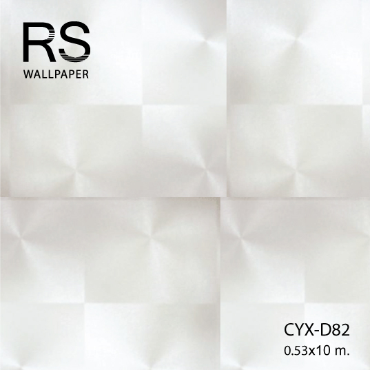 วอลเปเปอร์ลายกราฟฟิค สีขาว CYX-D82